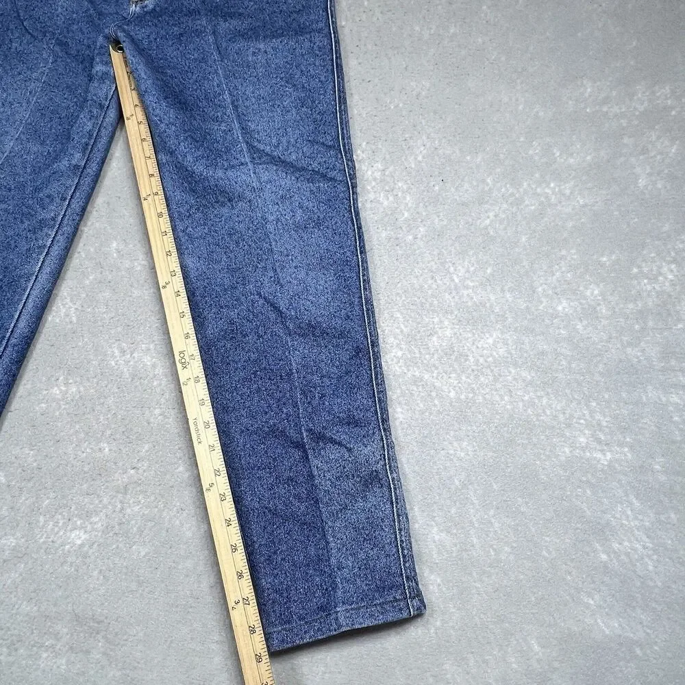 Vintage 80s LEE Sexy Chic Mom Tapered Jeans Womens SZ 31x30 High-Waist Acid-Wash - Picture 7 of 14